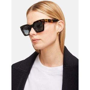 ANINE BING Indio Sunglasses In Dark Tortoise